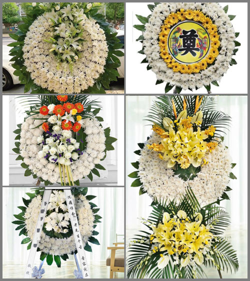 广东江门市开平市长沙街道平冈村花圈速递